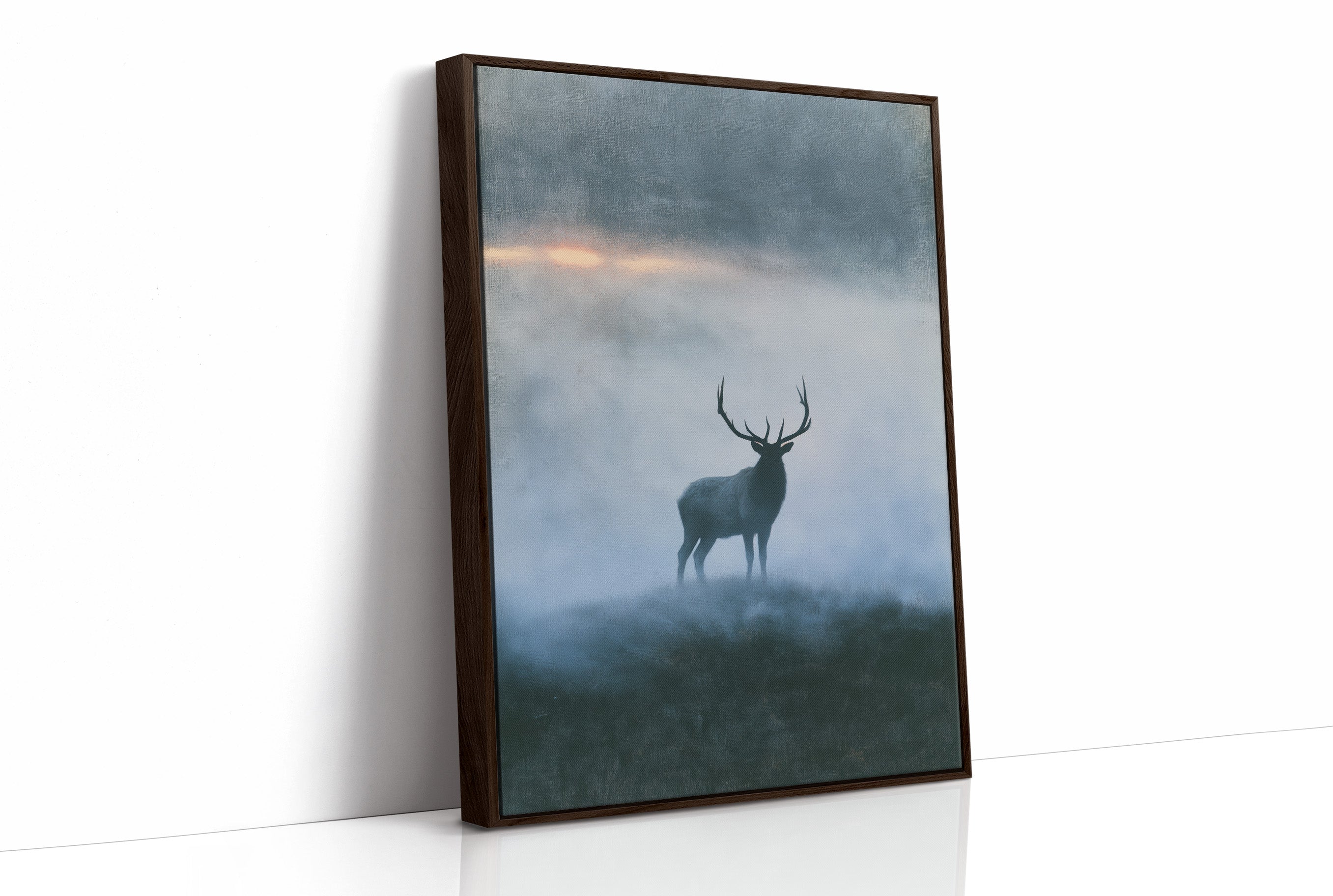 Elk on the Misty Ridge