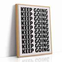 Keep Going Bold Repeat Typography