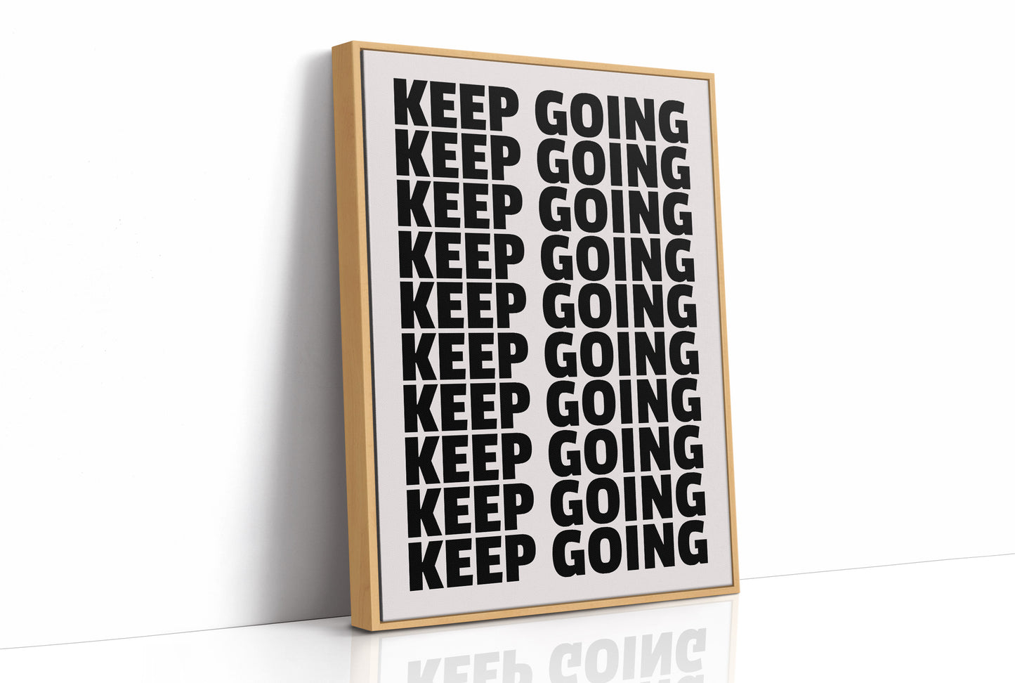 Keep Going Bold Repeat Typography