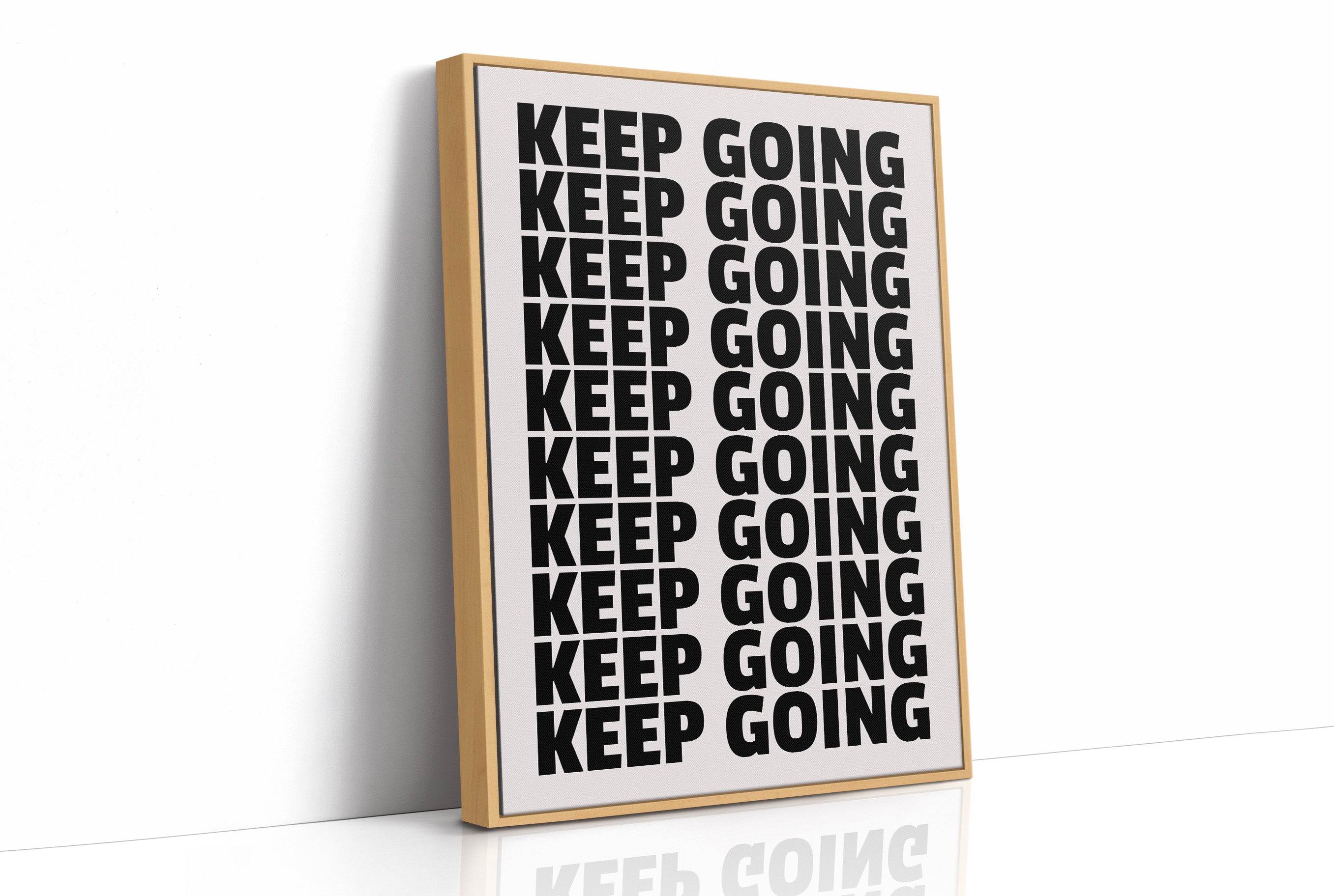 Keep Going Bold Repeat Typography