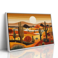Saguaros Dance Under Desert Sunset