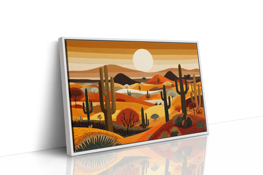 Saguaros Dance Under Desert Sunset