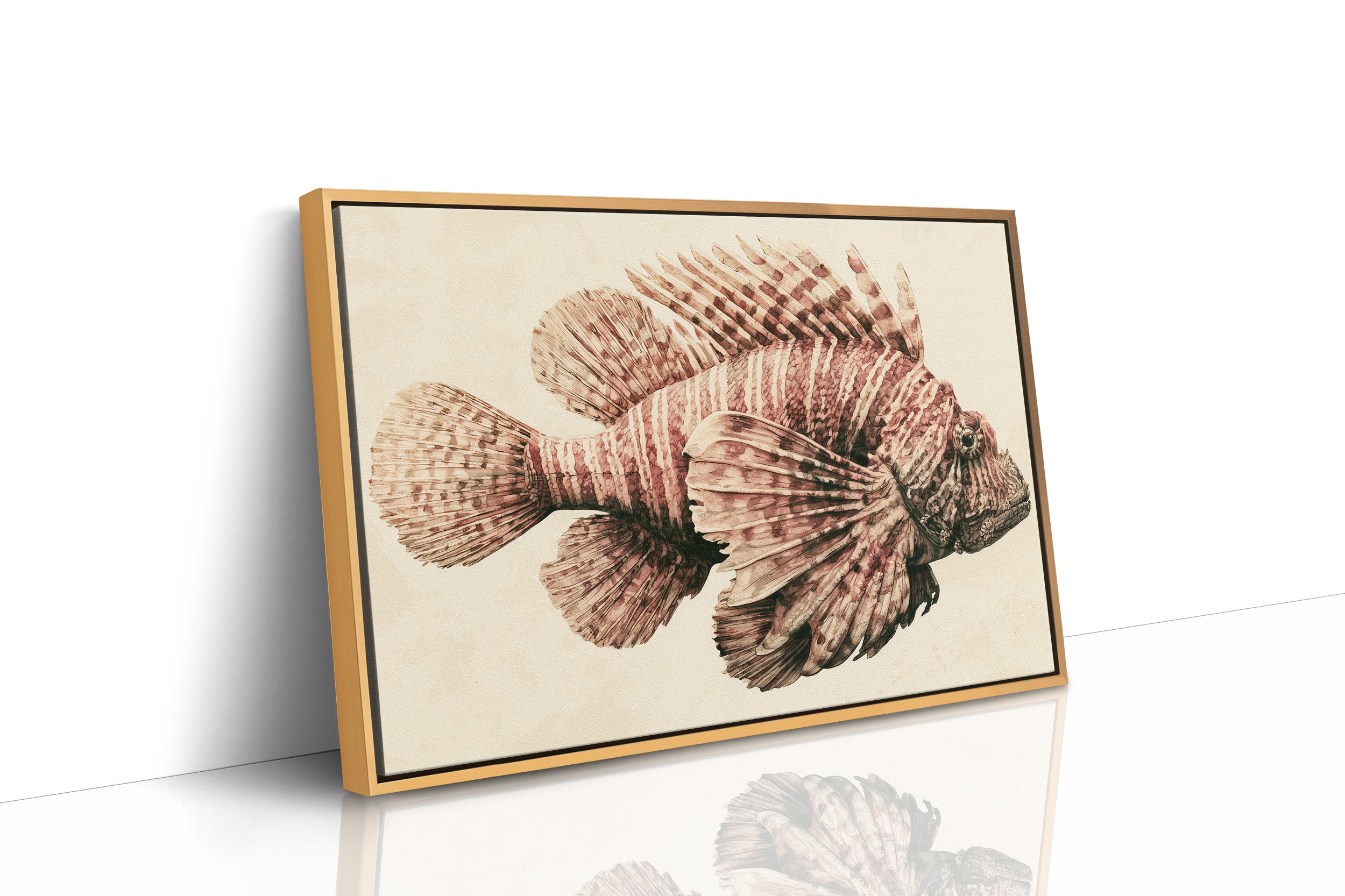Lionfish in Antique Sepia