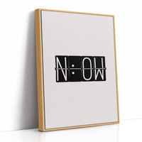 Now Flip Clock Minimal Typography