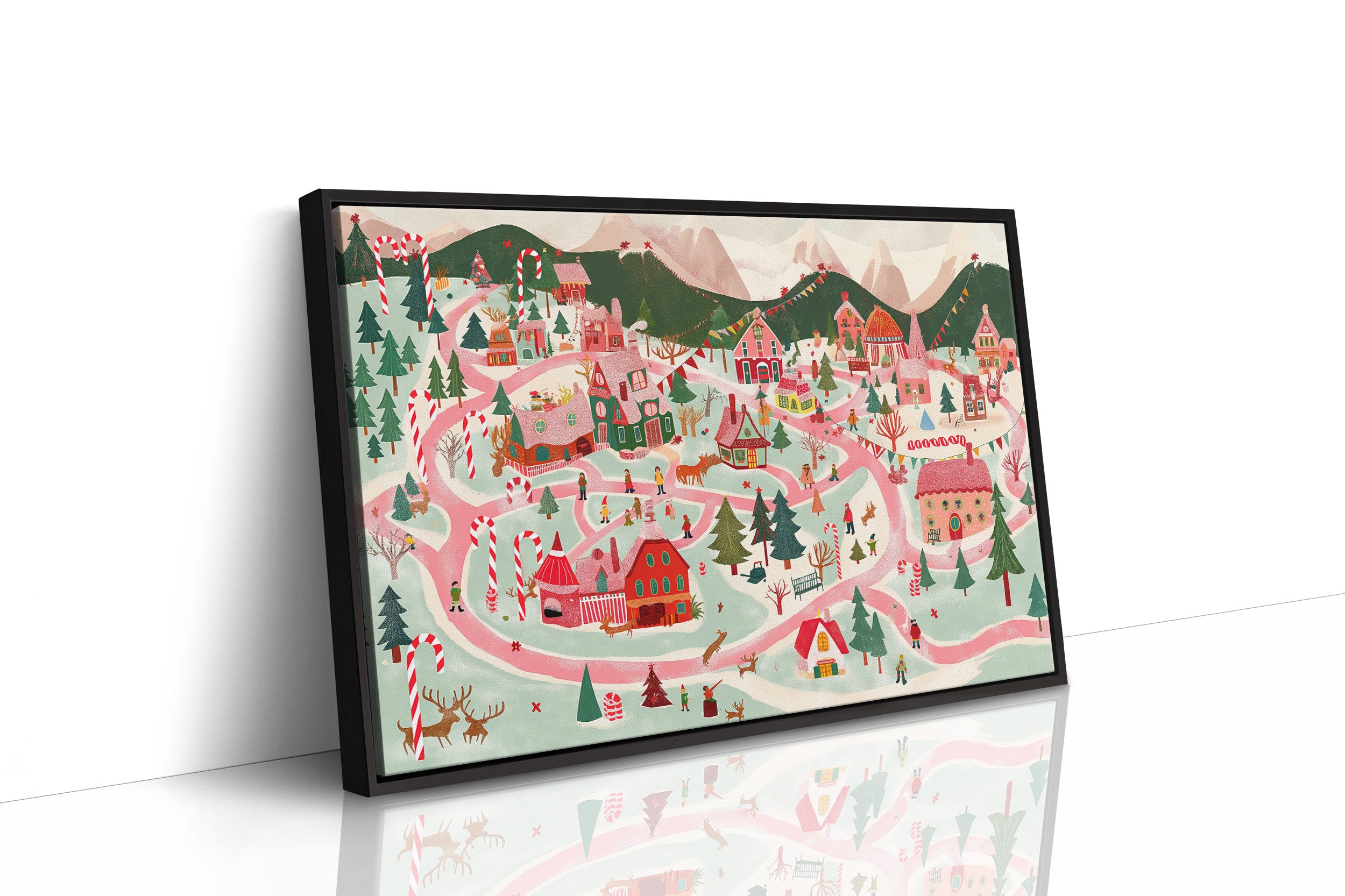 Festive Village Trails Wind Home