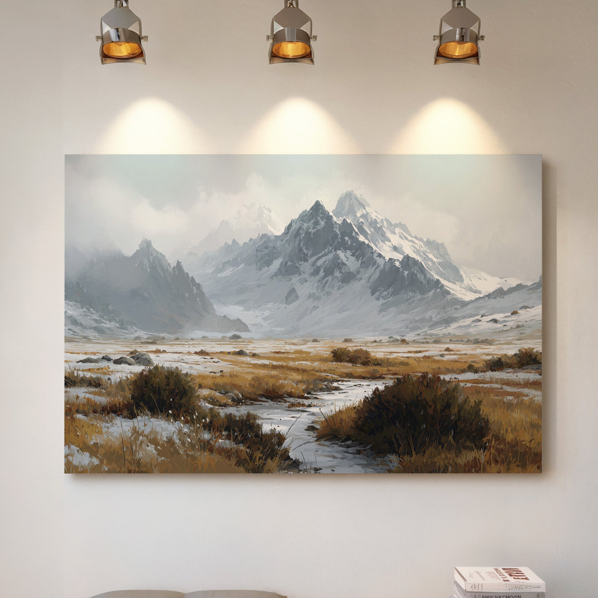 Winter Grasses Dance Below Peaks
