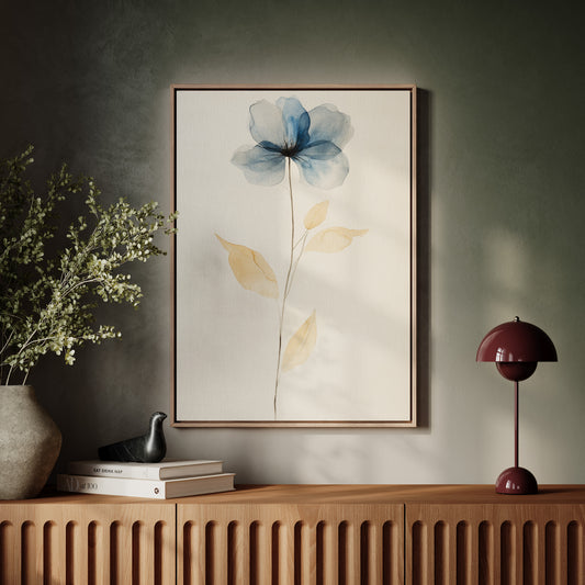 Blue Petals Dance With Morning Light