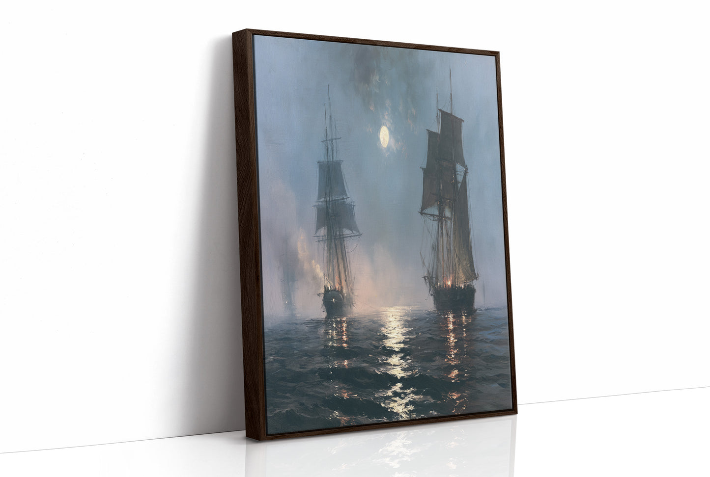 Ghost Ships at Moonrise