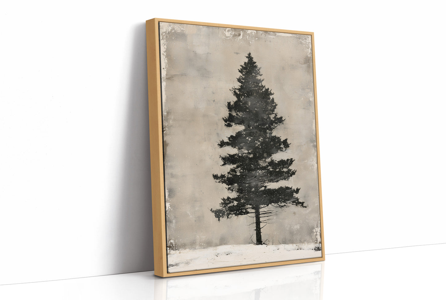 Weathered Pine, Aged Canvas