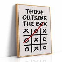 Think Outside The Box Tic Tac Toe Art