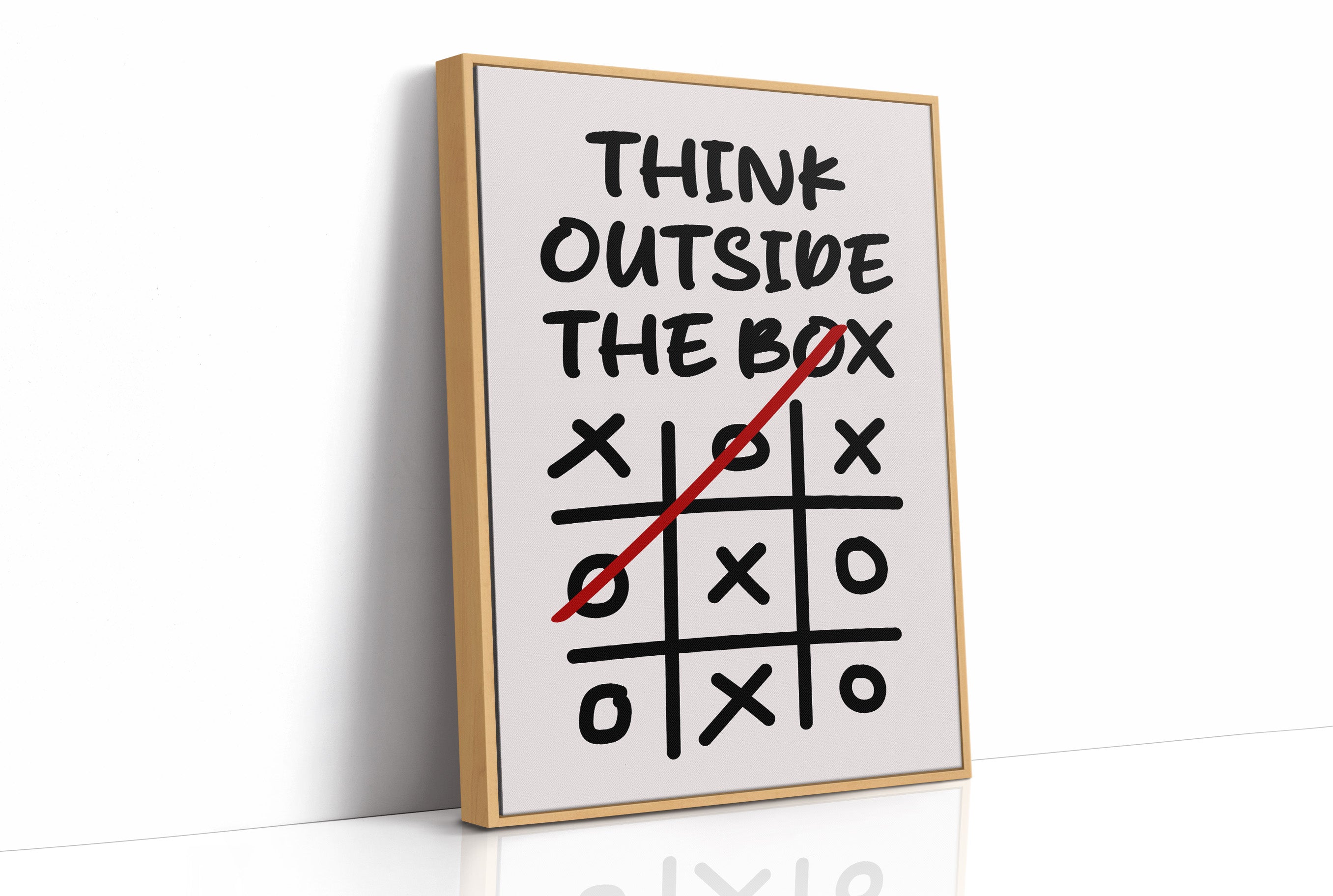 Think Outside The Box Tic Tac Toe Art