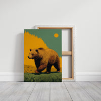 The Grizzly Walks at Dusk