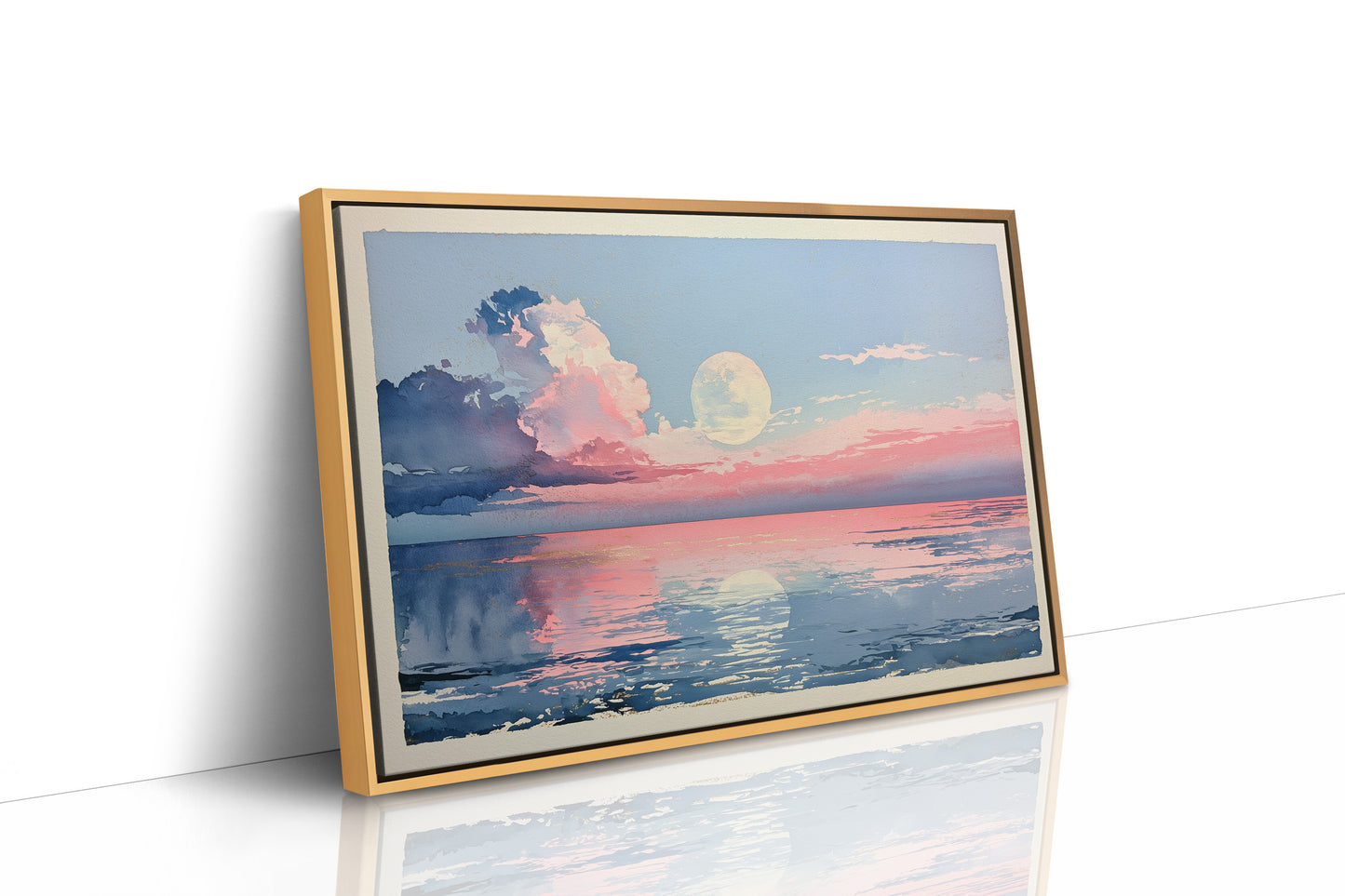 Moonrise Over Still Water