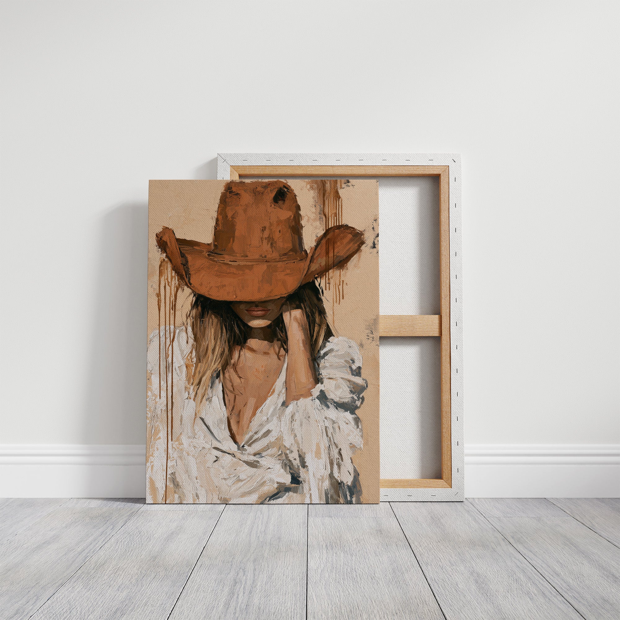 Chin in Hand, Rust Hat