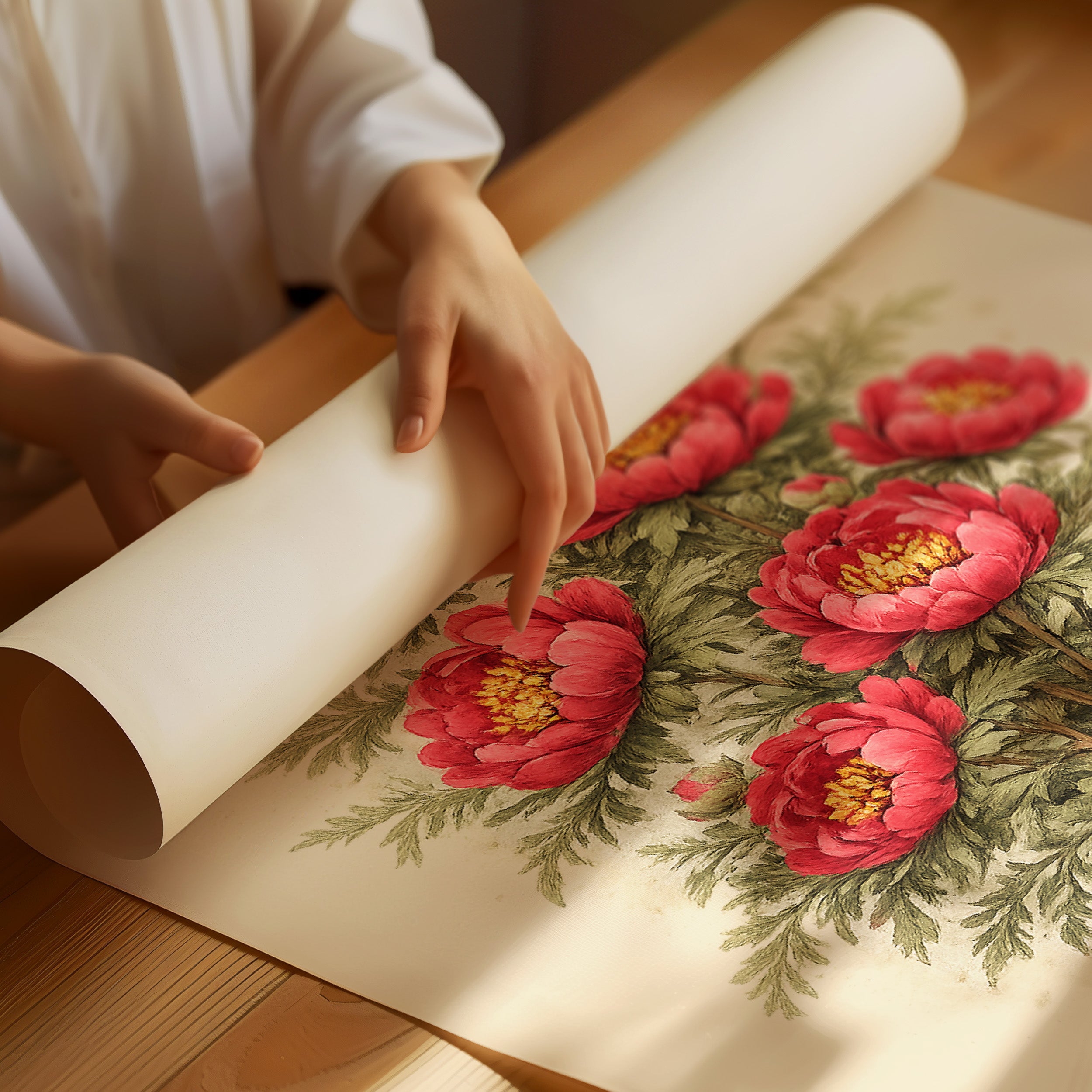 Crimson Nobility: Botanical Heritage Preserved