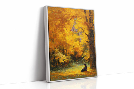 October Pages Between Golden Branches