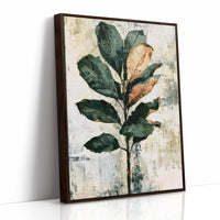 Magnolia Stem in Green and Rust