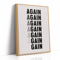 Again And Again Gain Typography