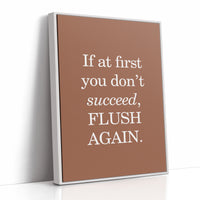 Bathroom Wisdom Glows In Bronze