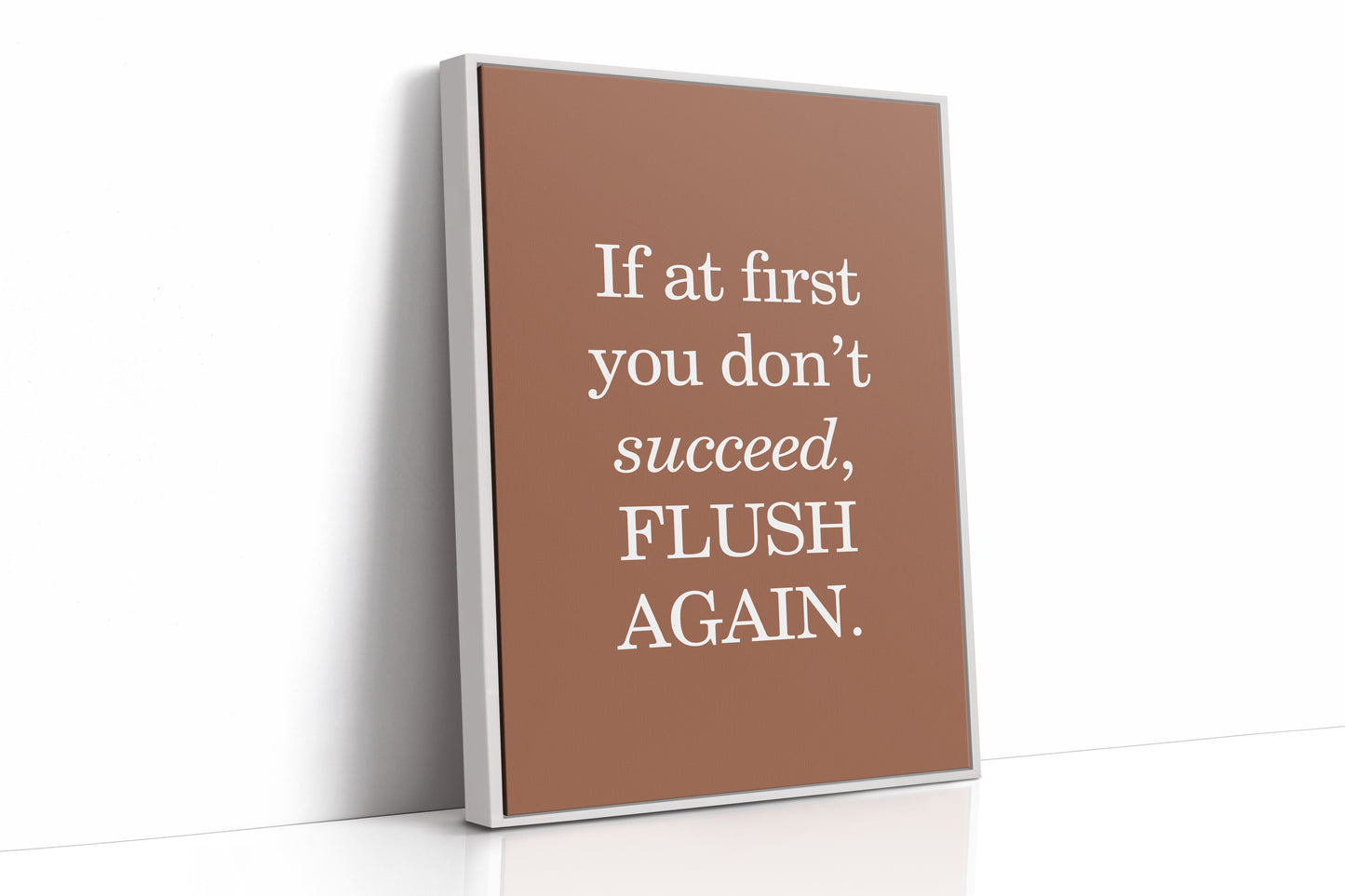 Bathroom Wisdom Glows In Bronze