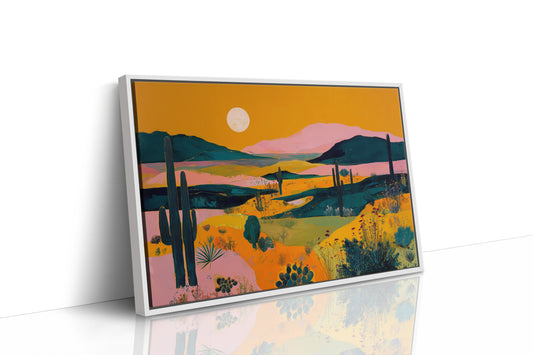 Saguaros Dance Under Honey Skies