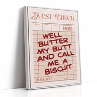 Well Butter My Butt — Diner Receipt Print