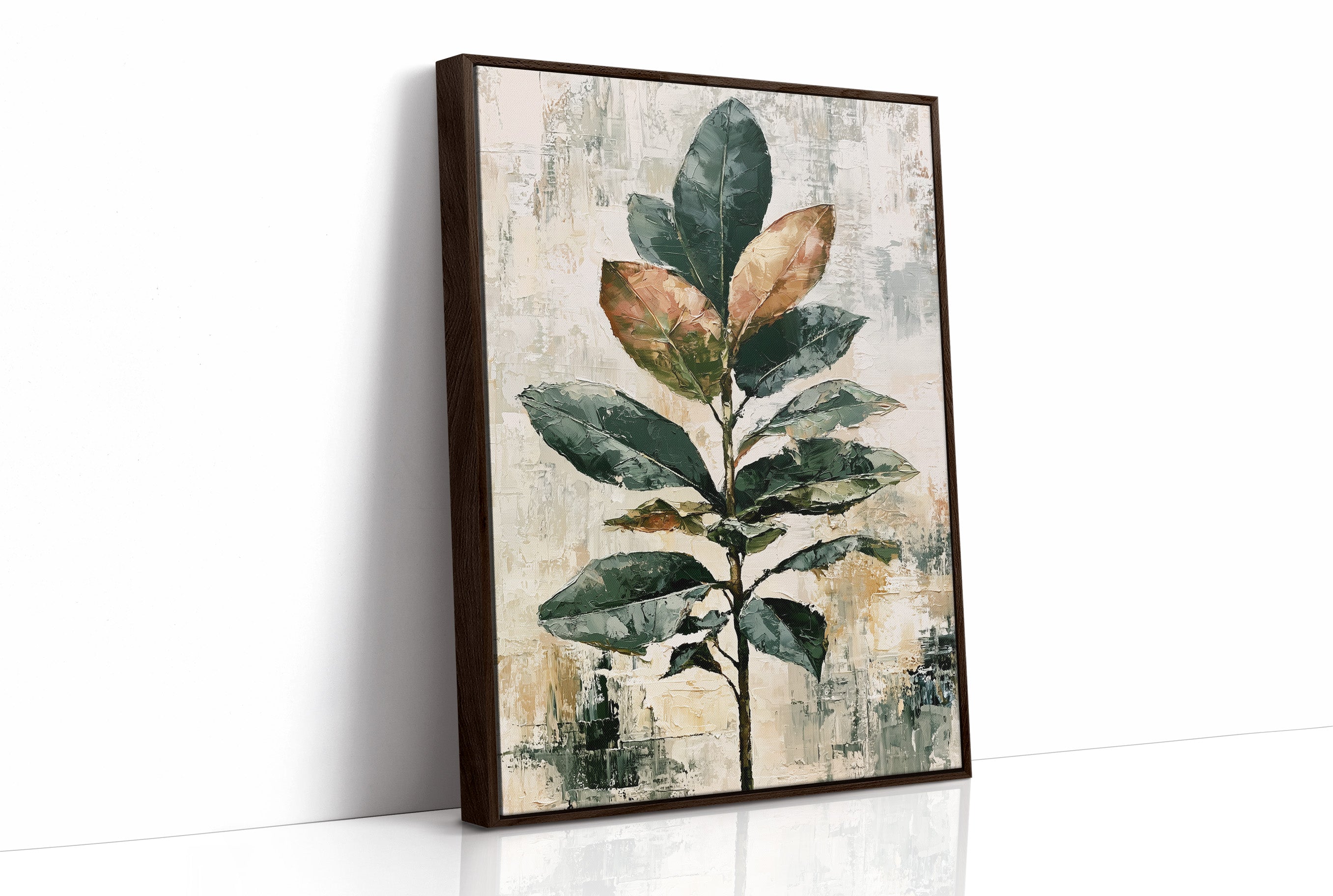 Tall Magnolia Branch, Warm Neutrals