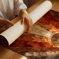 Deco Sunburst in Walnut