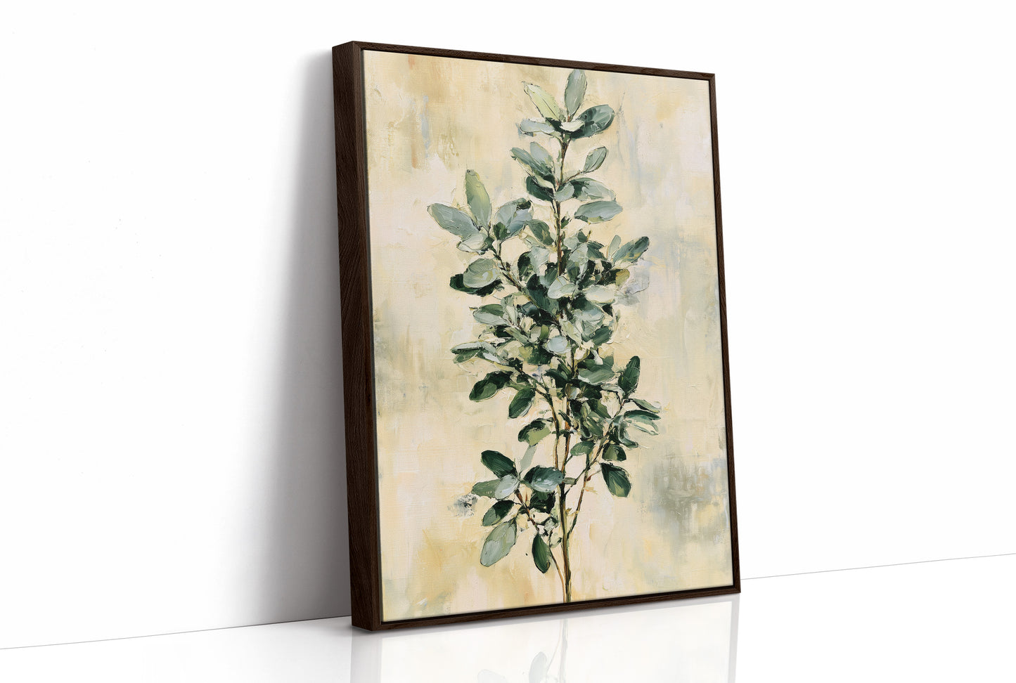 Eucalyptus Sprig on Golden Cream