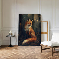 Fox Wall Art – Mystical Forest Print, Woodland Animal Decor, Nature-Inspired Painting