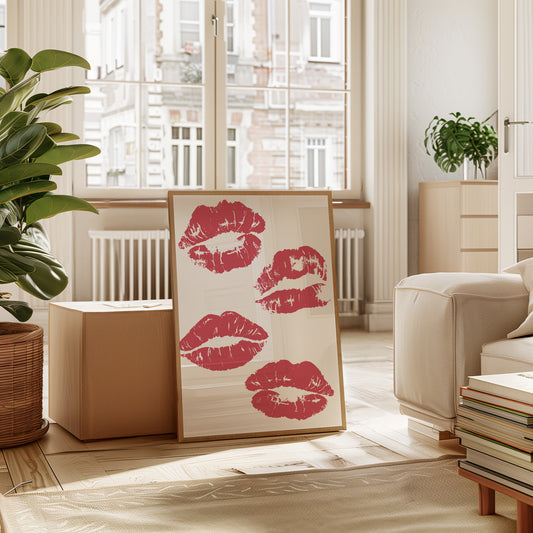 Coral Kisses Paint Modern Romance