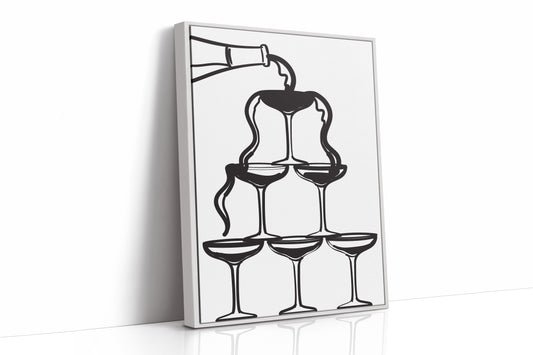Champagne Towers Build Midnight Magic