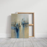 City Reflections In Blue Light