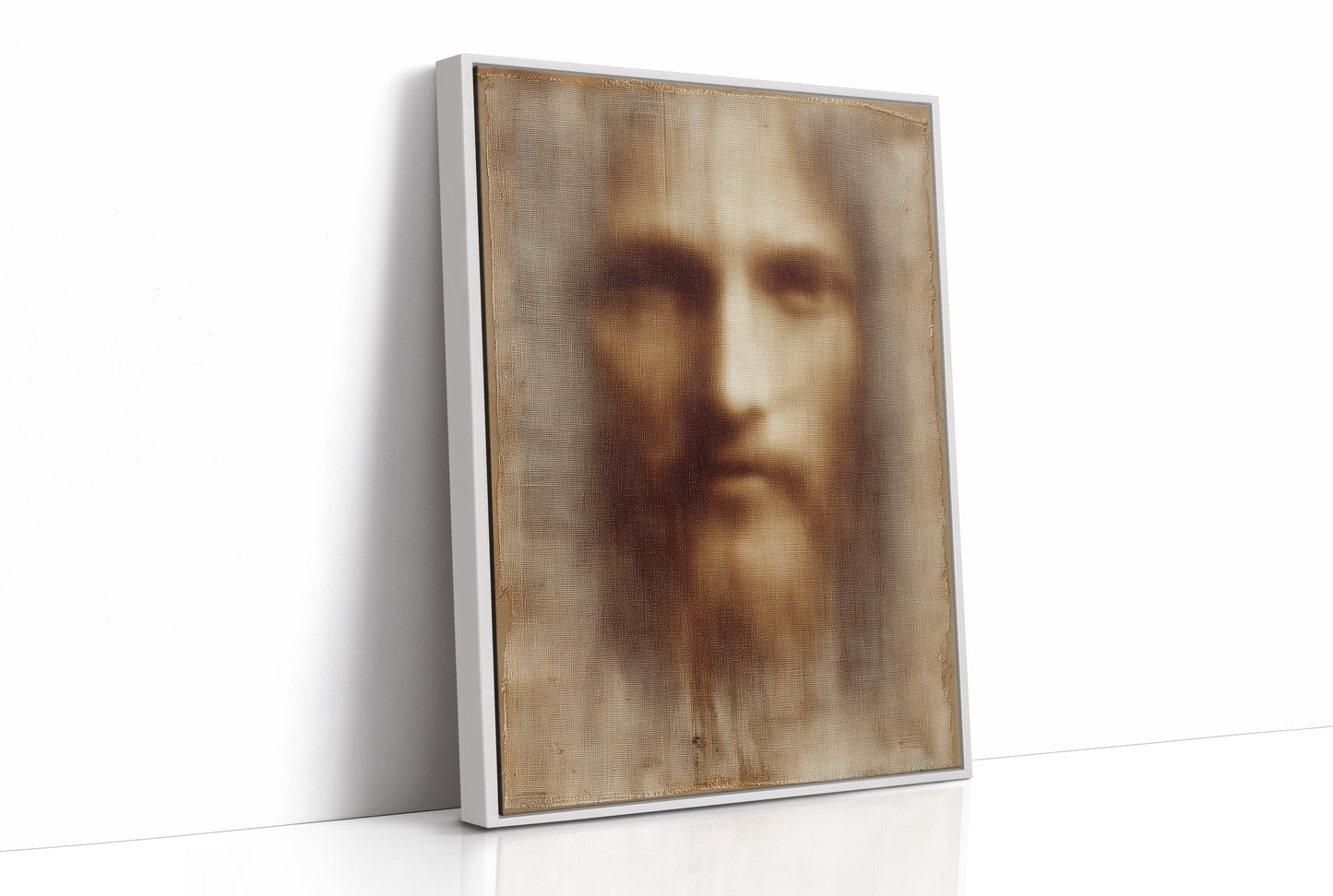 Faded Canvas On Rustic Wood