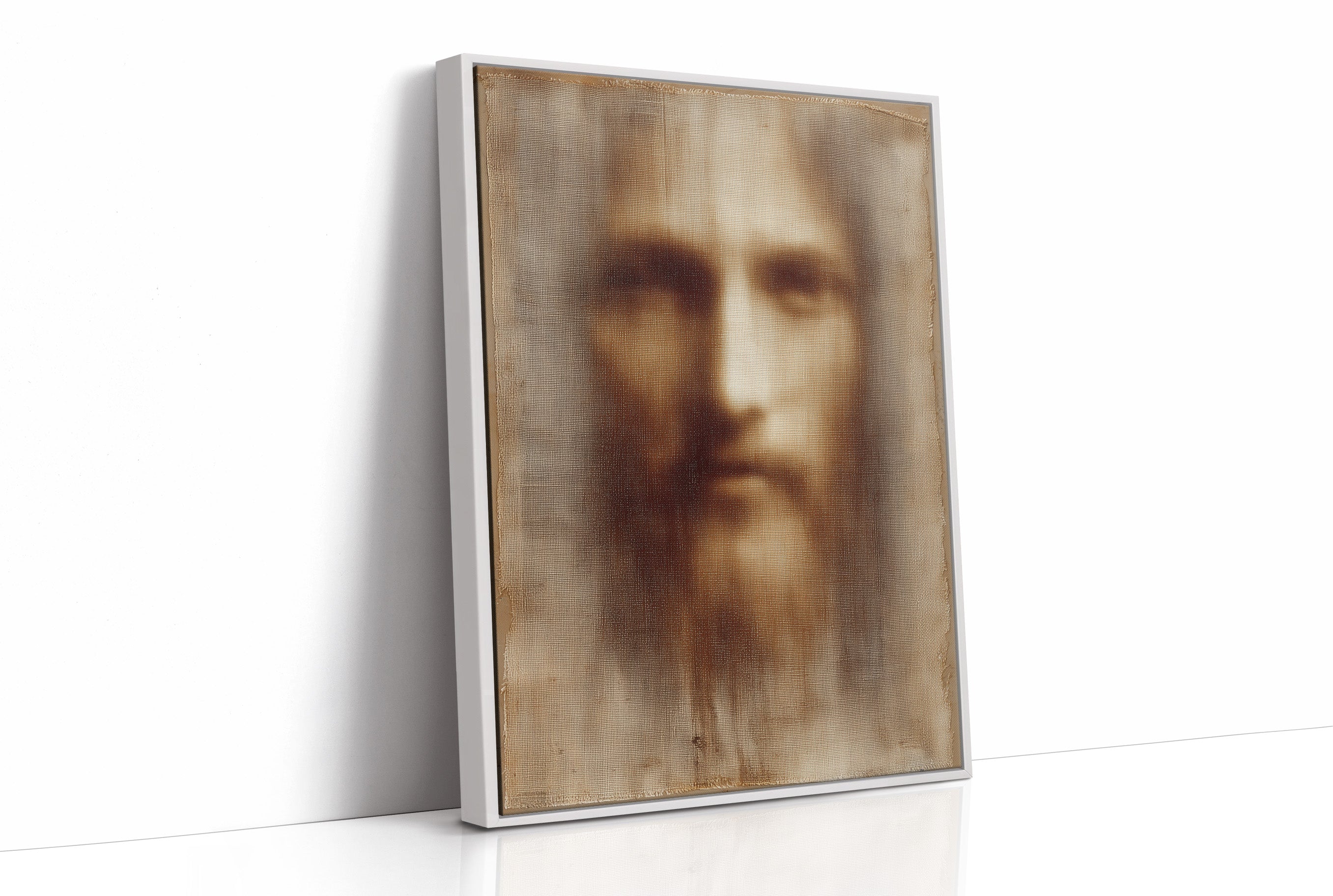 Faded Canvas On Rustic Wood