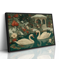 Two Swans, Winter Garden
