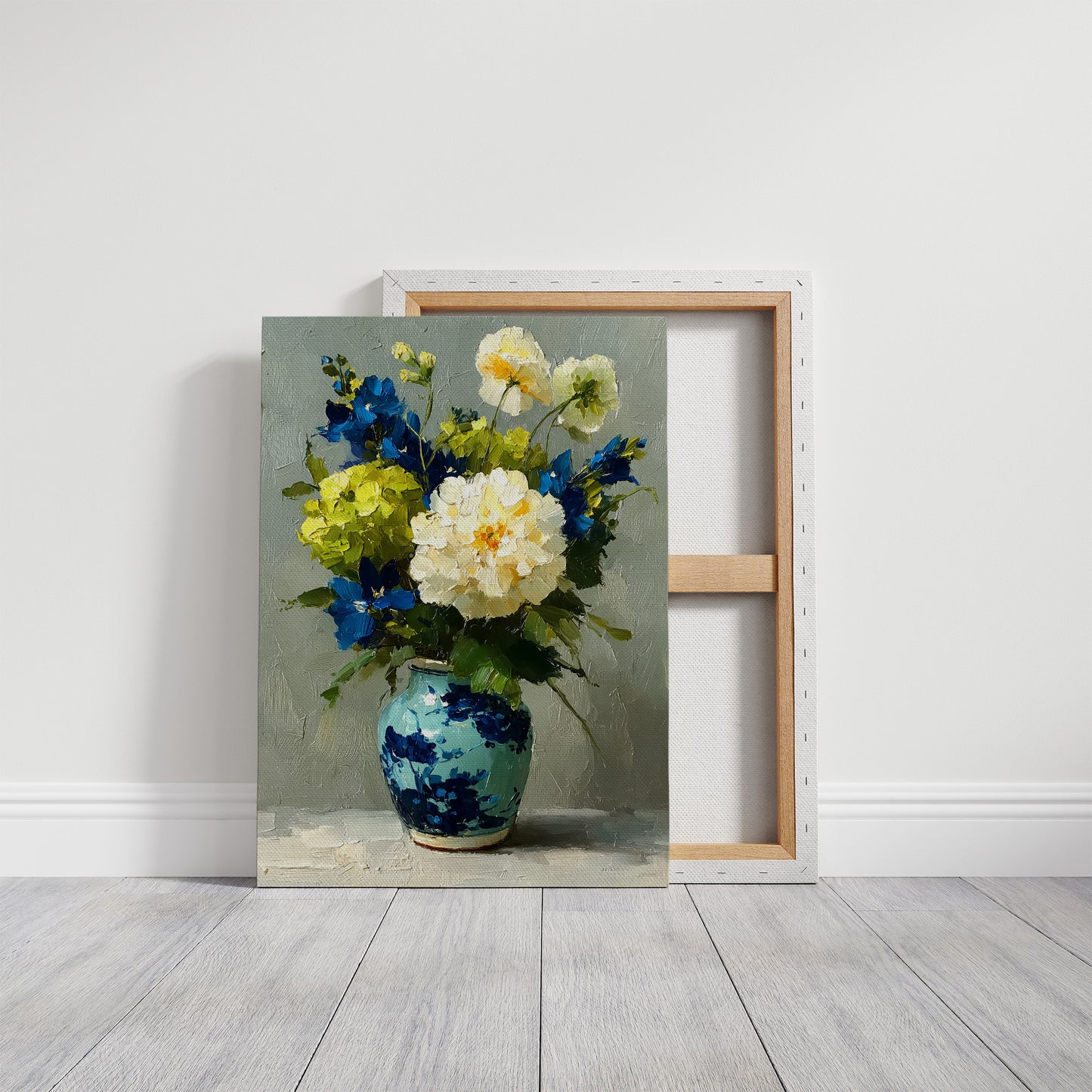 Tuesday Flowers in the Blue Vase