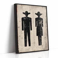 Western Restroom Silhouettes