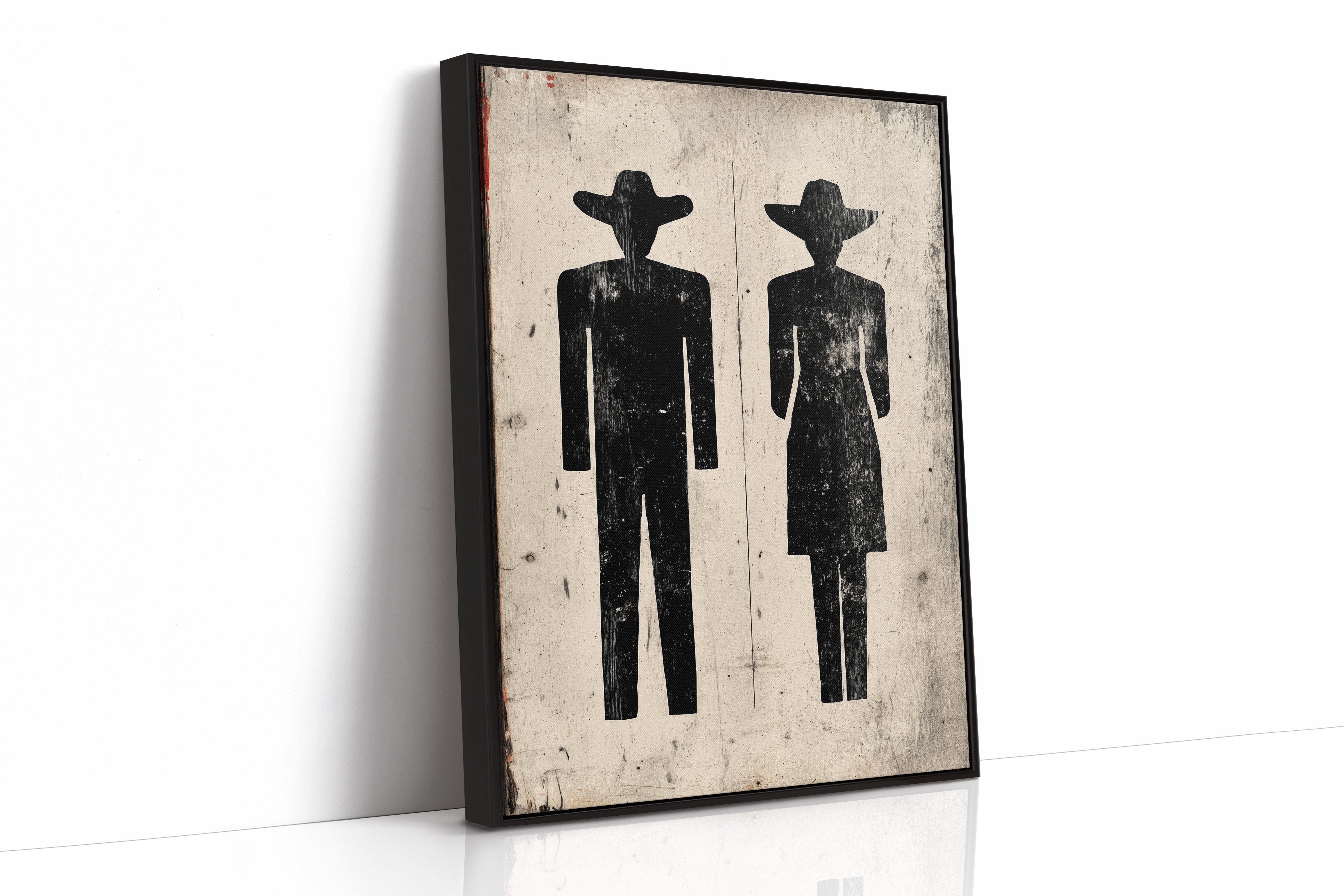 Western Restroom Silhouettes