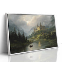 Castle Waters Under Stormy Skies