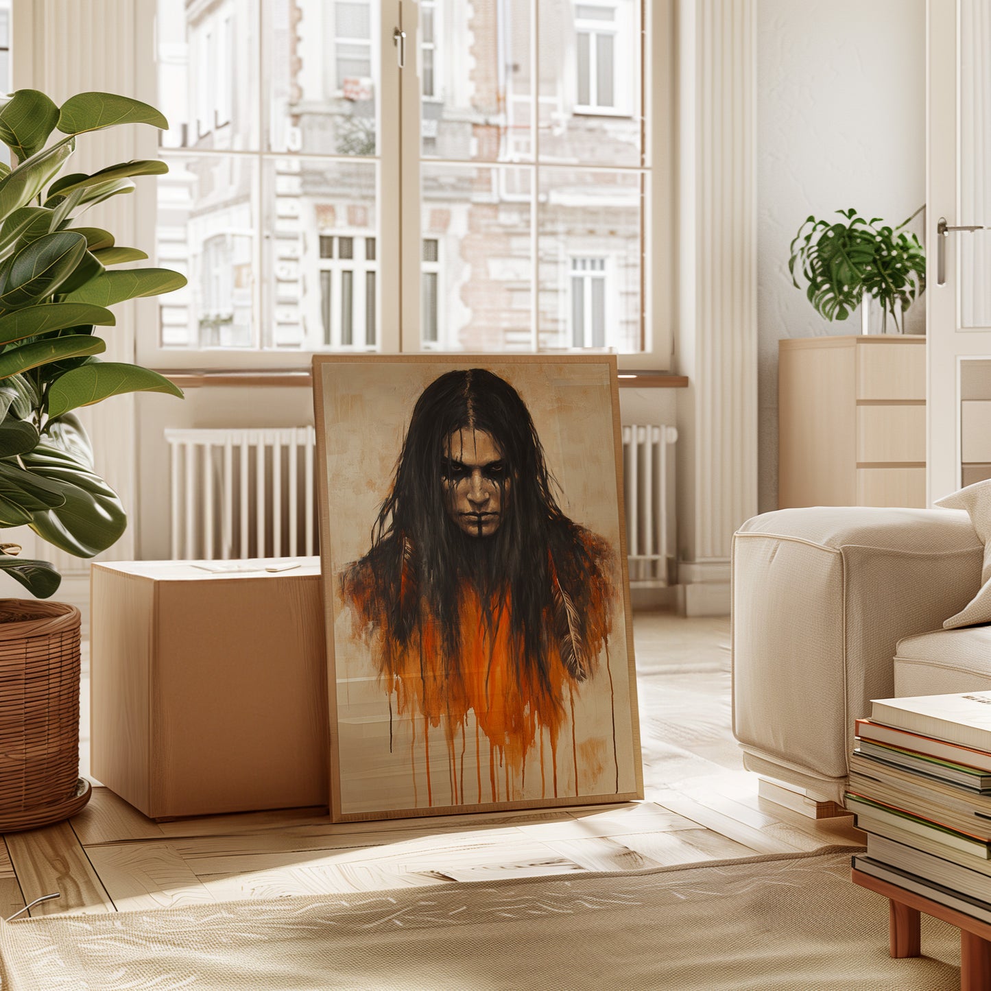 Ember Stare Warrior Portrait