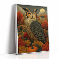 Autumn Moon Watches The Farmhouse