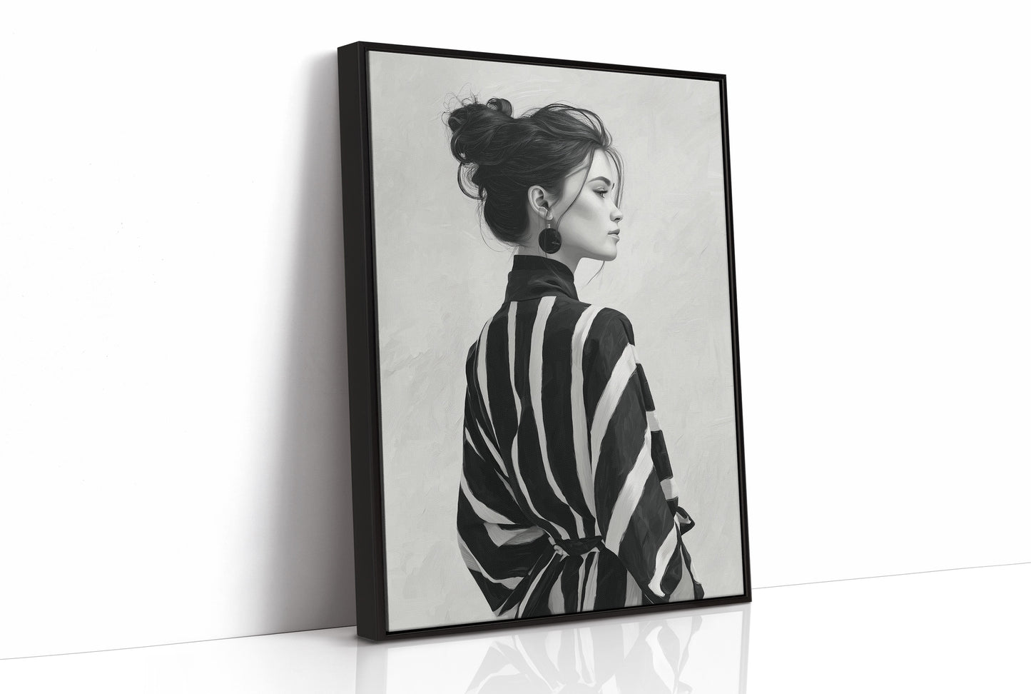 Back Turned, Bold Stripes