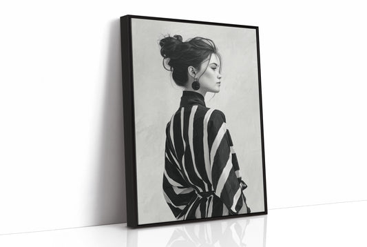 Back Turned, Bold Stripes
