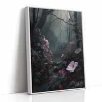 Pink Blossoms Defy Foggy Twilight