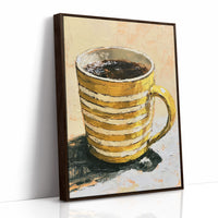 Striped Mug, Strong Coffee