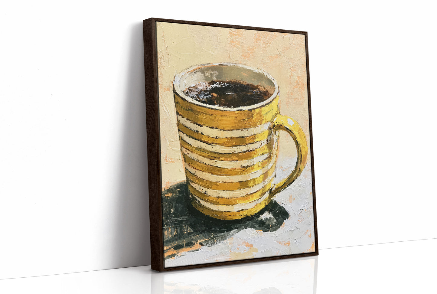 Striped Mug, Strong Coffee