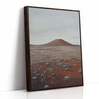 Solitary Peak In Rust And Stone