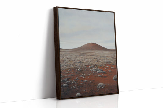 Solitary Peak In Rust And Stone