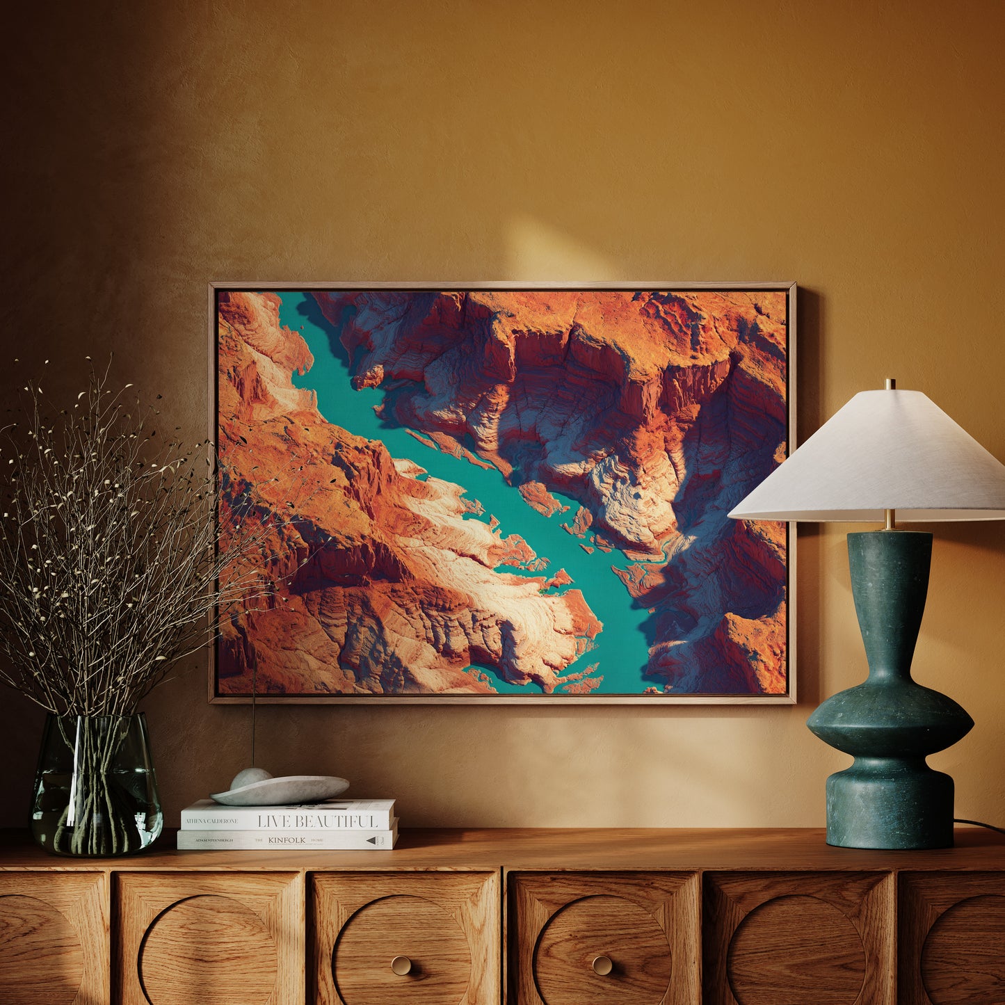 Turquoise Rivers Carve Ancient Stone